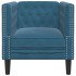 Sillón Chesterfield de terciopelo