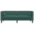 Sofá Chesterfield 3 plazas con cojines terciopelo verde