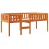 Cama para niños sin colchón madera maciza pino marrón 90x200