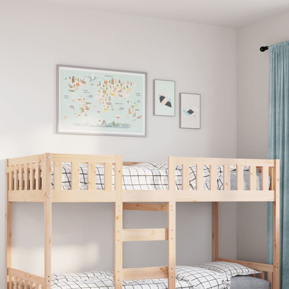 Cama para niños sin colchón madera maciza de pino 90x200