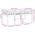Cama para niños sin colchón madera maciza de pino 90x200