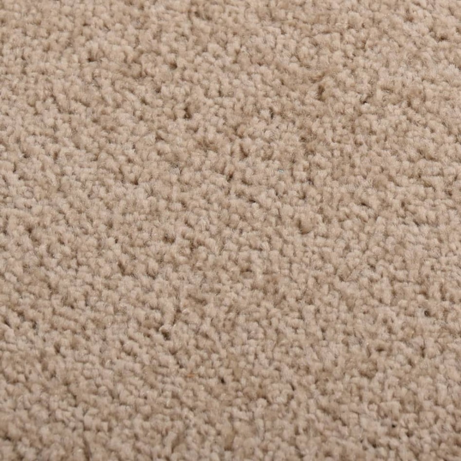 Alfombra de pelo corto marrón 200x290