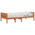 Cama para niños sin colchón madera maciza pino marrón 90x200
