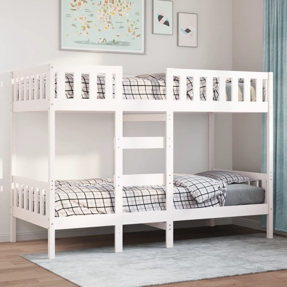 Litera de madera maciza de pino 80x200