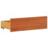 Cama sin colchón y cabecero madera maciza pino marrón 75x190