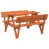 Mesa de picnic para 4 niños agujero para sombrilla madera