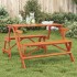 Mesa de picnic bancos 2 en 1 convertible madera maciza