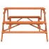 Mesa de picnic bancos 2 en 1 convertible madera maciza