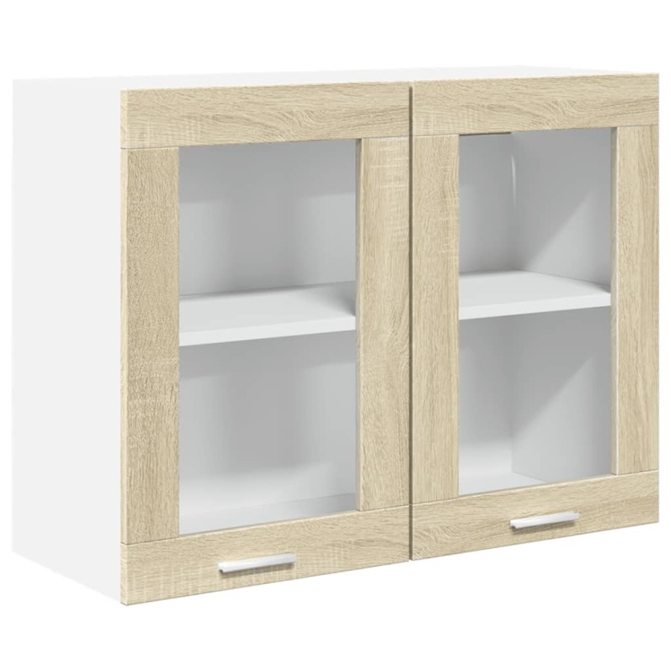 Set muebles de cocina 8 pzas madera de ingeniería roble