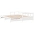 Sofá cama sin colchón madera maciza de pino blanco 90x190