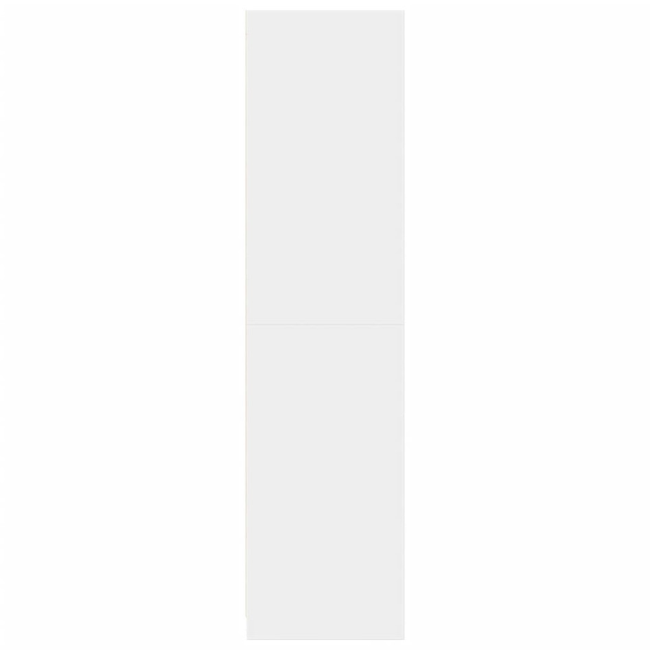 Armario de madera de ingeniería blanco 30x50x200