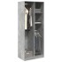 Armario de madera de ingeniería gris hormigón 80x50x200