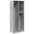 Armario de madera de ingeniería gris hormigón 80x50x200