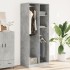 Armario de madera de ingeniería gris hormigón 80x50x200