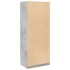 Armario de madera de ingeniería gris hormigón 80x50x200