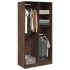 Armario madera contrachapada color roble marrón 100x50x200