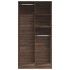 Armario madera contrachapada color roble marrón 100x50x200