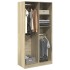 Armario madera contrachapada color roble Sonoma 100x50x200