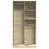 Armario madera contrachapada color roble Sonoma 100x50x200
