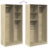 Armario madera contrachapada color roble Sonoma 100x50x200