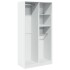 Armario de madera contrachapada blanco 100x50x200