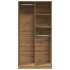 Armario de madera de ingeniería roble artesanal 100x50x200