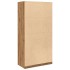 Armario de madera de ingeniería roble artesanal 100x50x200