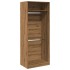 Armario de madera de ingeniería roble artesanal 80x50x200