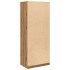 Armario de madera de ingeniería roble artesanal 80x50x200