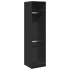 Armario de madera contrachapada negro 50x50x200