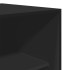 Armario de madera contrachapada negro 50x50x200