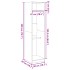 Armario de madera contrachapada negro 50x50x200