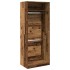 Armario de madera de ingeniería madera envejecida 80x50x200