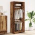 Armario de madera de ingeniería madera envejecida 80x50x200