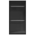 Armario de madera contrachapada negro 100x50x200