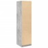 Armario de madera contrachapada gris hormigón 50x50x200