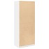 Armario de madera de ingeniería blanco 80x50x200