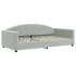 Sofá cama nido con colchón terciopelo gris claro 100x200