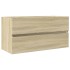 Set de mueble de baño 2 piezas cerámica y madera de