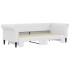 Sofá con cama nido cuero sintético blanco 90x200