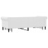Sofá con cama nido cuero sintético blanco 90x200