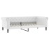 Sofá con cama nido cuero sintético blanco 90x200