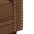 Juego de sofás Chesterfield 2 piezas cuero sintético