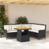 Set de sofás de jardín 2 piezas y cojines ratán sintético