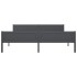 Estructura de cama de madera maciza de pino gris 180x200