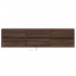 Mueble de TV de pared con LED marrón roble 180x31x45