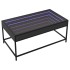 Mesa de centro con Infinity LED negro 90x50x41
