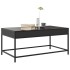 Mesa de centro con Infinity LED negro 90x50x41