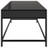 Mesa de centro con Infinity LED negro 90x50x41