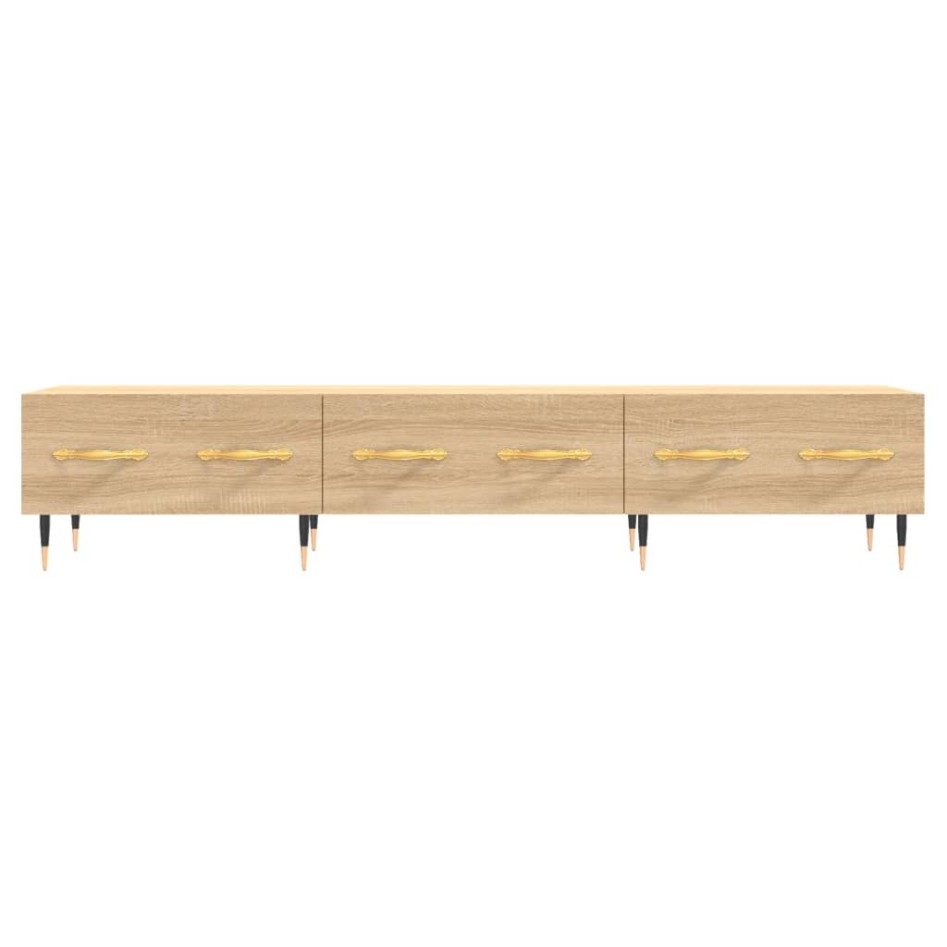 Mueble de TV madera de ingeniería roble Sonoma 150x36x30